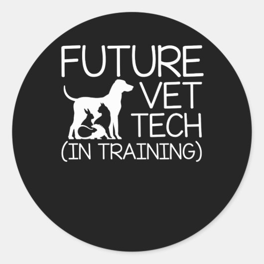 Sticker Rond Future formation en technologie de l’avant-garde F (Devant)