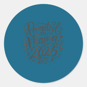 Sticker Rond Future Maman 2026 Lettre Main