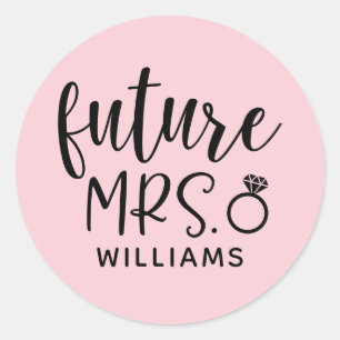 Sticker Rond Future Mme enterrement de vie de jeune fille