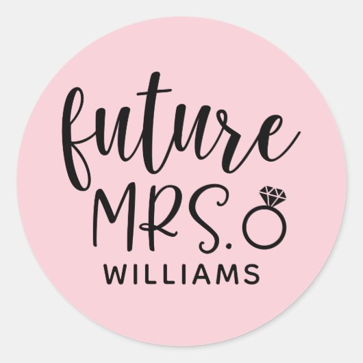 Sticker Rond Future Mme EVE Party Entre Filles (Devant)