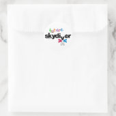 Sticker Rond Future Skydiver (Sac)