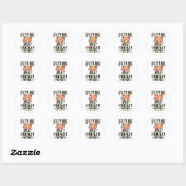 Sticker Rond Future Star du cricket  (Feuille)