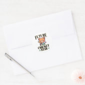 Sticker Rond Future Star du cricket  (Enveloppe)