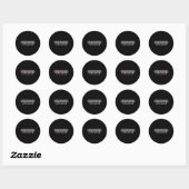 Sticker Rond Fuuny Scientifique Lab Tech Compter Sur Moi Hémato (Feuille)