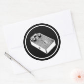 Sticker Rond Fuzz Noir et Blanc (Enveloppe)