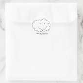 Sticker Rond Fuzzy chaud (Sac)