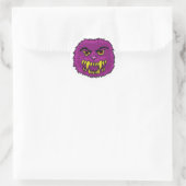 Sticker Rond Fuzzy Monster Art (Sac)