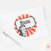 STICKER ROND G EST POUR GANGSTER (Enveloppe)