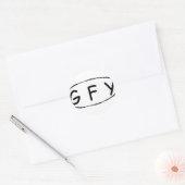STICKER ROND G F Y (Enveloppe)