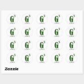 Sticker Rond G spring1 copie, Go Gadget Go! (Feuille)