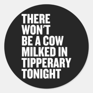 Sticker Rond Gaa Tipperary Irlandais Hurling - Irlande Tee - sh