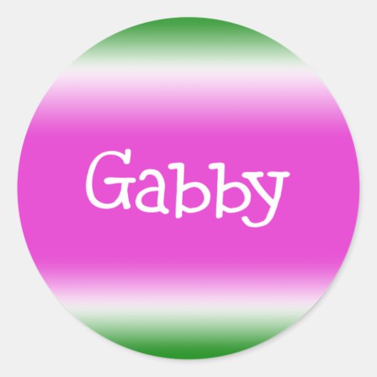 Sticker Rond Gabby (Devant)