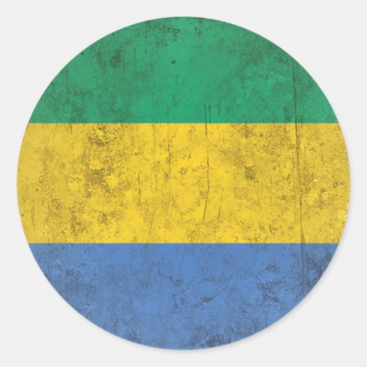 Sticker Rond Gabon (Devant)