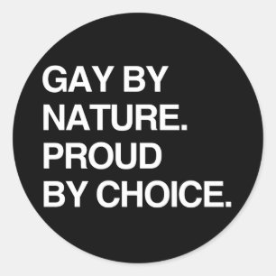 STICKER ROND GAI DE NATURE. FIER DE CHOIX