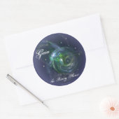STICKER ROND GAIA LA PLANÈTE VIVANTE (Enveloppe)