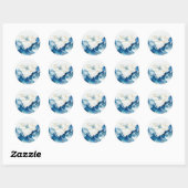 Sticker Rond Gala AZURE Marble Dreams (Feuille)