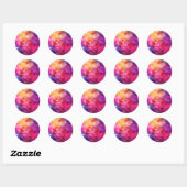 Sticker Rond Galaxie (Feuille)
