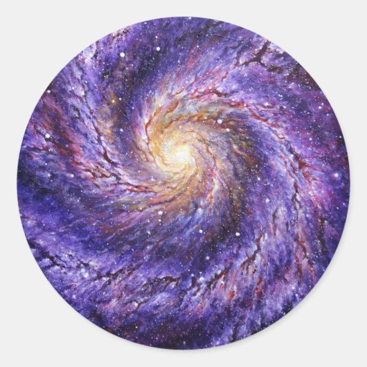 Sticker Rond Galaxie (Devant)