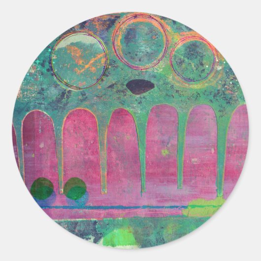 Sticker Rond Galaxie (Devant)