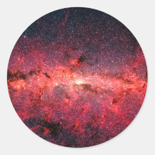 Sticker Rond Galaxie de la voie lactée
