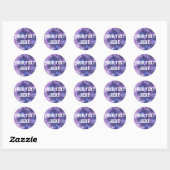 Sticker Rond Galaxie personnalisée (Feuille)