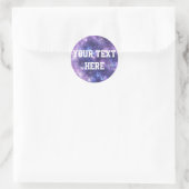 Sticker Rond Galaxie personnalisée (Sac)