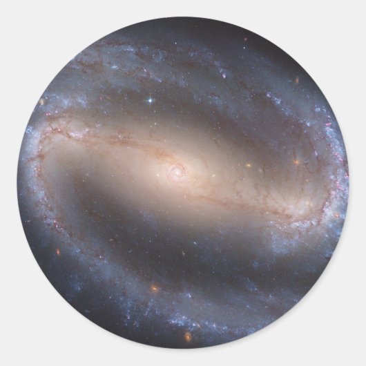 Sticker Rond Galaxie spirale barrée NGC 1300 (Devant)