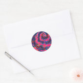 Sticker Rond Galaxie spirale violette (Enveloppe)