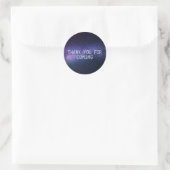 Sticker Rond Galaxy étoiles de l'espace extra-atmosphérique éto (Sac)