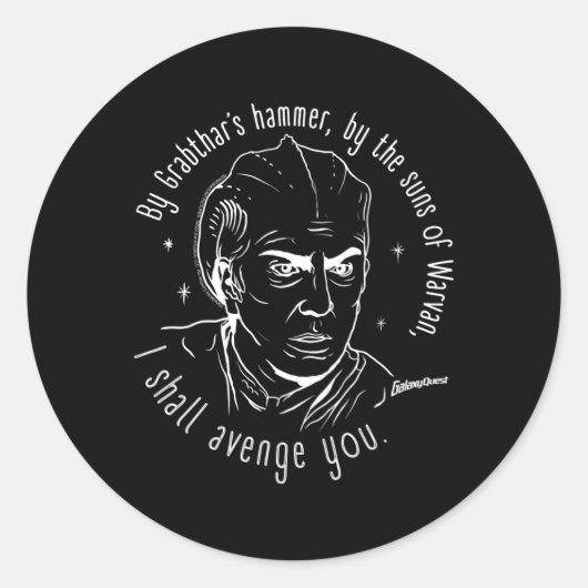 Sticker Rond Galaxy Quest Dr Lazarus Edit (Devant)