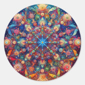 STICKER ROND GALAXY STAR (Devant)