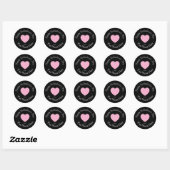 Sticker Rond Galentines Day From Your Name Here Custom Graphics (Feuille)