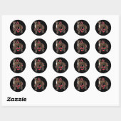 Sticker Rond Galgo Espanol Greyhound Cadeau (Feuille)