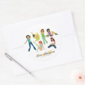 Sticker Rond Gals juteux au citron (Enveloppe)