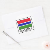Sticker Rond Gambie (Enveloppe)