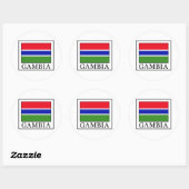 Sticker Rond Gambie (Feuille)