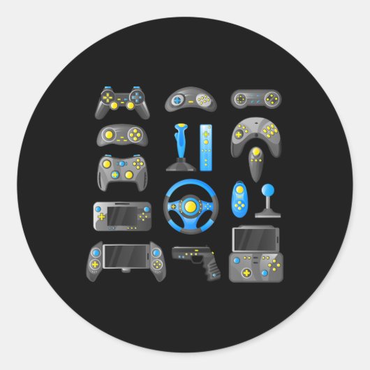 Sticker Rond Game Control All Things Video Game 1 (Devant)