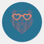 Sticker Rond Game Day Bear  (Devant)