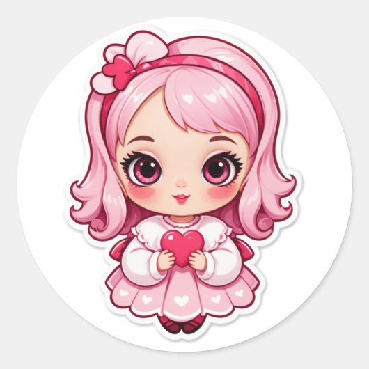 Sticker Rond Game Over? Never Love (Devant)