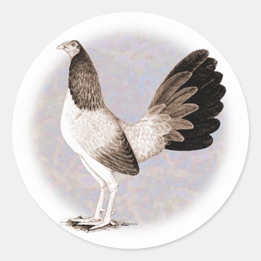 Sticker Rond Gamecock : Hennie (Devant)