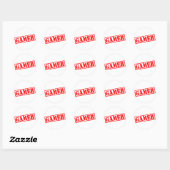 Sticker Rond Gamer (Feuille)
