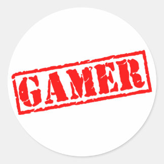 Sticker Rond Gamer