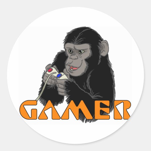 STICKER ROND GAMER (Devant)