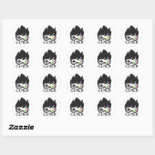 Sticker Rond Gamer gamer gamers design (Feuille)