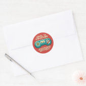 Sticker Rond Gamer Niveau Garçon Déverrouillé Jeu Rétro Anniver (Enveloppe)