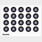 STICKER ROND GAMER SKELETON (Feuille)