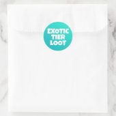 Sticker Rond Gamme de Loot de Niveau Exotique (Sac)