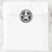 Sticker Rond Gammons Gulch Sheriffs Badge Shickers (Sac)