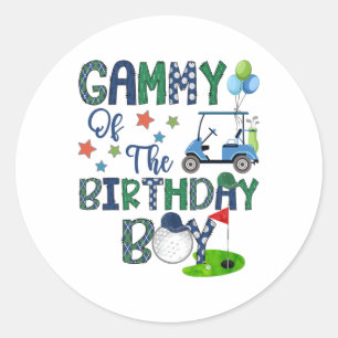 Sticker Rond Gammy Du Trou De Garçon Anniversaire Dans Un Amour