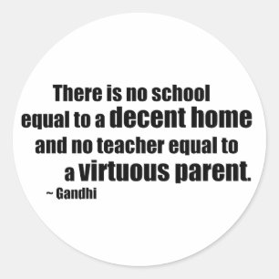 Sticker Rond Gandhi Homeschool